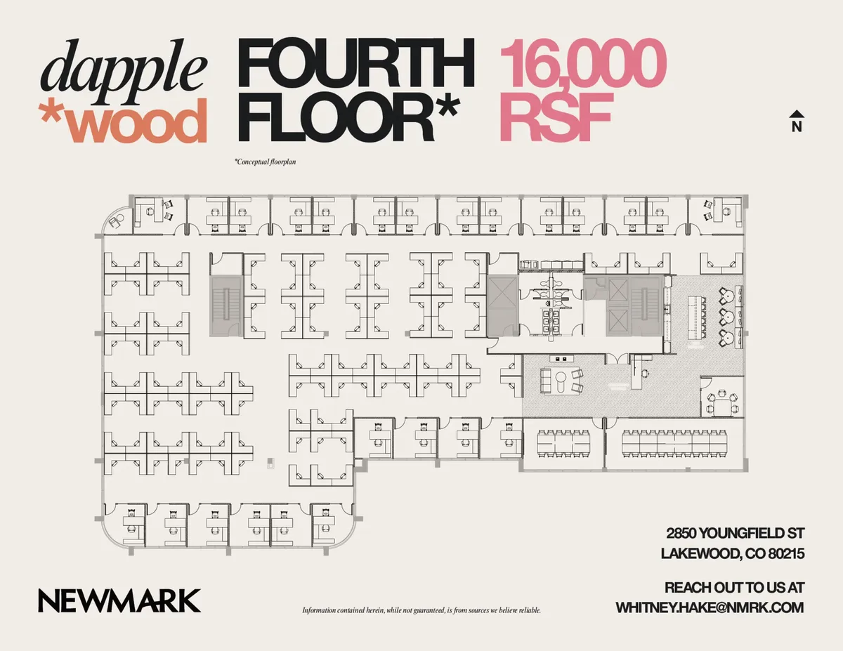 Floor plan preview for fourth-floor penthouse Suite 400 at dapple*wood